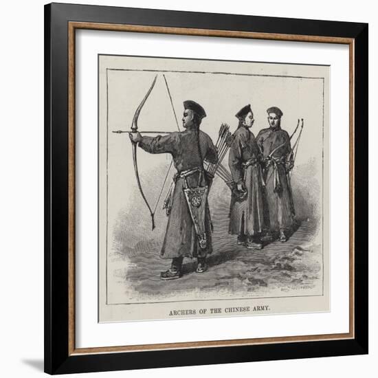 Archers of the Chinese Army-null-Framed Giclee Print