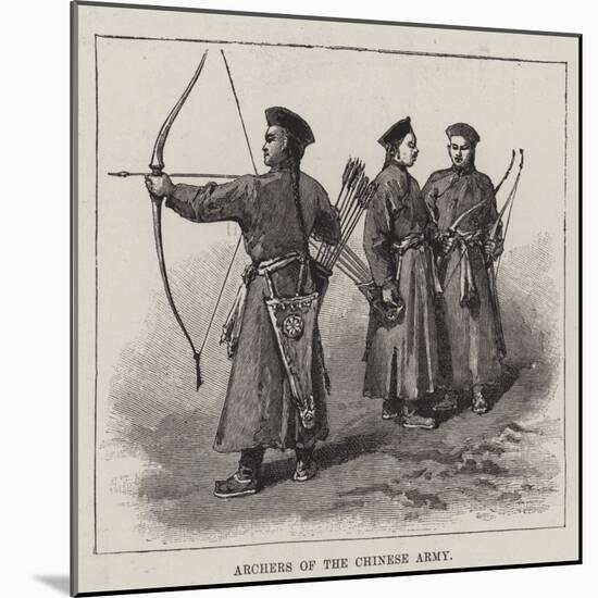 Archers of the Chinese Army-null-Mounted Giclee Print