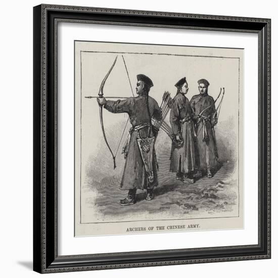 Archers of the Chinese Army-null-Framed Giclee Print