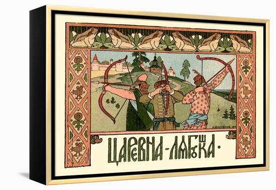 Archers-Ivan Bilibin-Framed Stretched Canvas