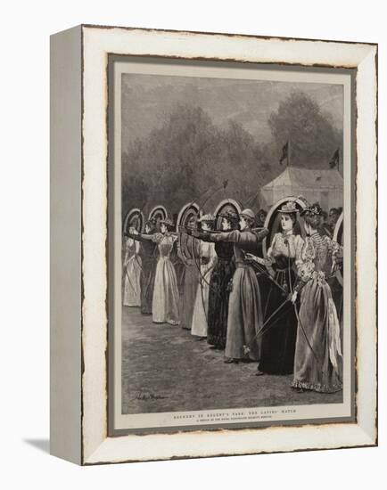 Archery in Regent's Park, the Ladies' Match-Arthur Hopkins-Framed Premier Image Canvas
