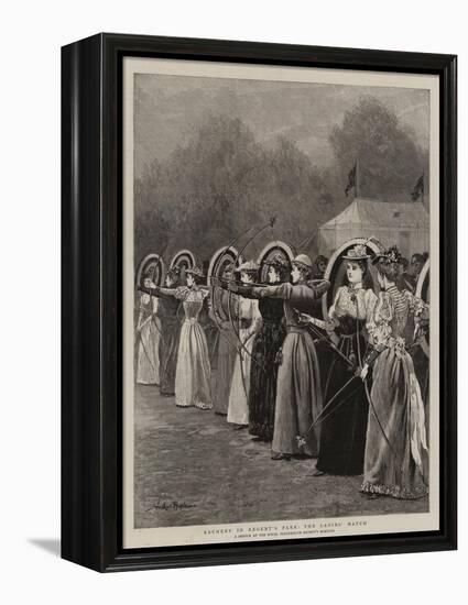 Archery in Regent's Park, the Ladies' Match-Arthur Hopkins-Framed Premier Image Canvas