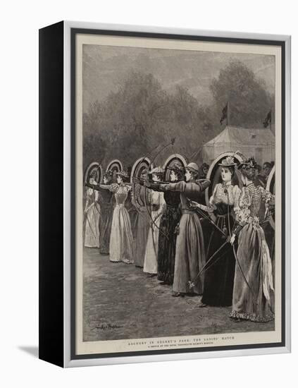 Archery in Regent's Park, the Ladies' Match-Arthur Hopkins-Framed Premier Image Canvas