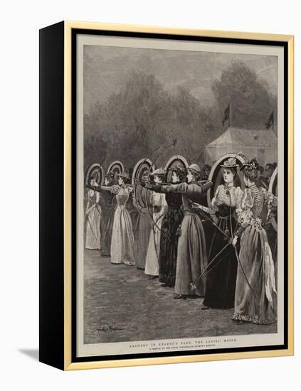 Archery in Regent's Park, the Ladies' Match-Arthur Hopkins-Framed Premier Image Canvas