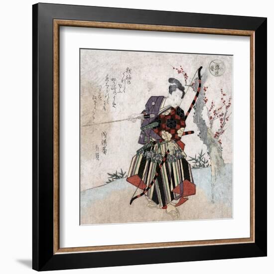 Archery, Japanese Wood-Cut Print-Lantern Press-Framed Art Print