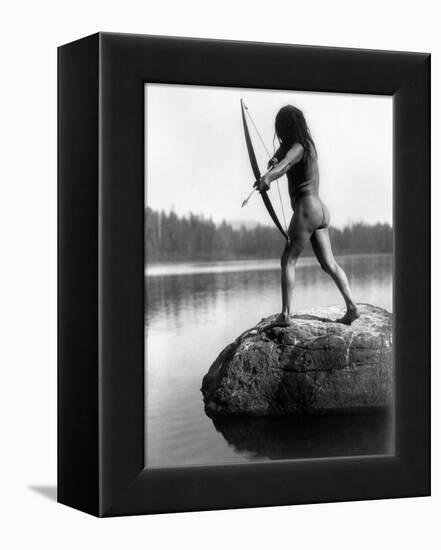 Archery: Nootka Indian-Edward S^ Curtis-Framed Premier Image Canvas