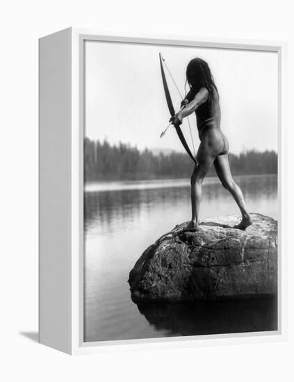 Archery: Nootka Indian-Edward S^ Curtis-Framed Premier Image Canvas