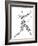 Archery Pictogram On White Background-seiksoon-Framed Premium Giclee Print