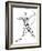 Archery Pictogram On White Background-seiksoon-Framed Art Print