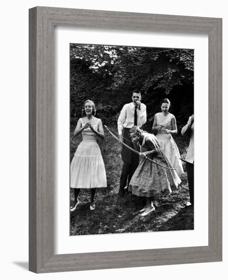 Archery Providing Entertainment at a Teenage Party-Yale Joel-Framed Photographic Print