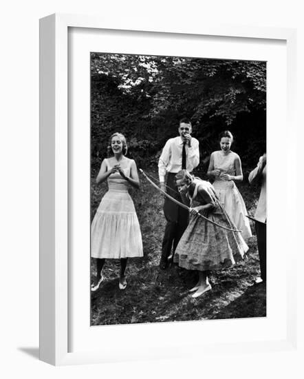 Archery Providing Entertainment at a Teenage Party-Yale Joel-Framed Photographic Print