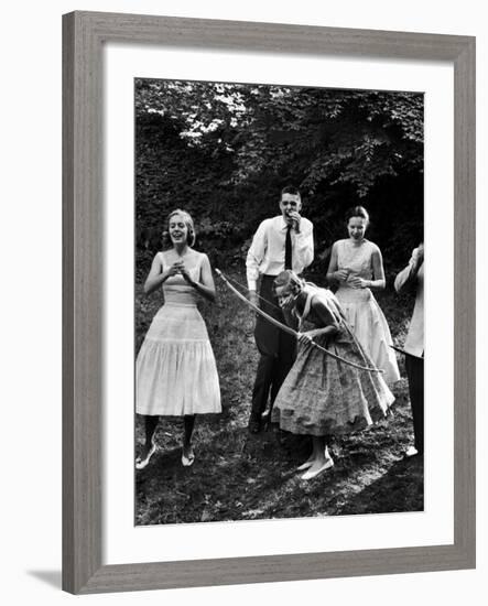 Archery Providing Entertainment at a Teenage Party-Yale Joel-Framed Photographic Print