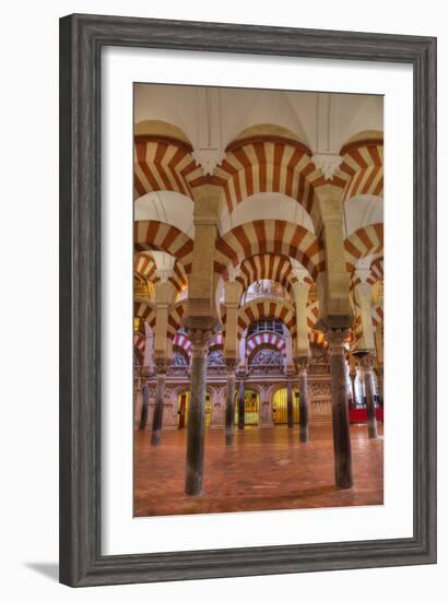 Arches and columns, The Great Mosque and Cathedral of UNESCO World Heritage Site, Spain-Richard Maschmeyer-Framed Photographic Print