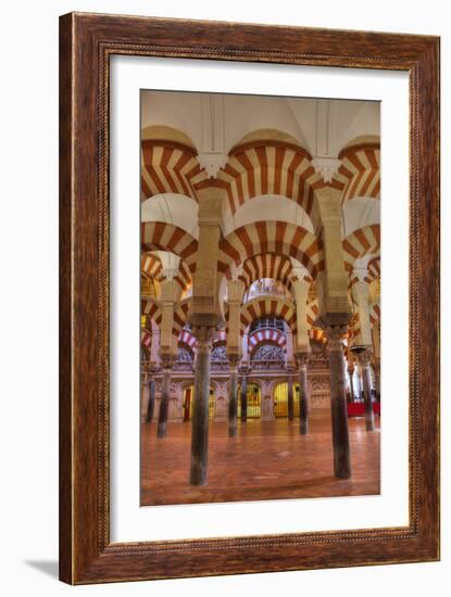 Arches and columns, The Great Mosque and Cathedral of UNESCO World Heritage Site, Spain-Richard Maschmeyer-Framed Photographic Print