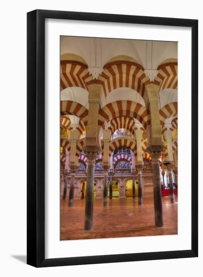 Arches and columns, The Great Mosque and Cathedral of UNESCO World Heritage Site, Spain-Richard Maschmeyer-Framed Photographic Print