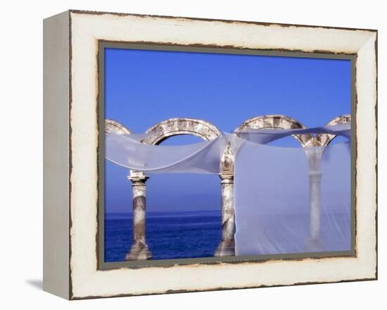 Arches and Sheets of Transparent Gauze Along the Malecon Boardwalk, Puerto Vallarta, Mexico-Nancy & Steve Ross-Framed Premier Image Canvas