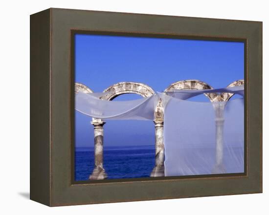 Arches and Sheets of Transparent Gauze Along the Malecon Boardwalk, Puerto Vallarta, Mexico-Nancy & Steve Ross-Framed Premier Image Canvas