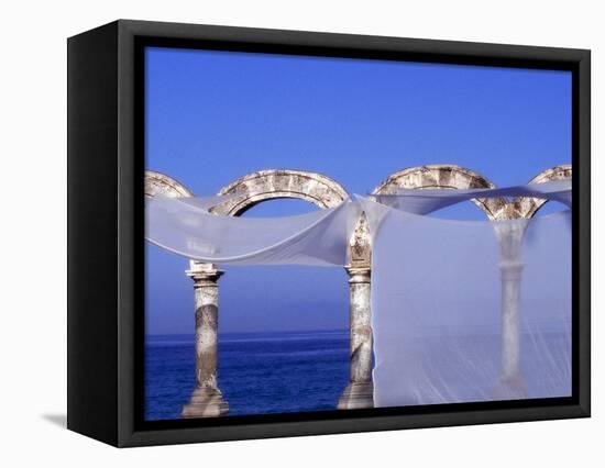 Arches and Sheets of Transparent Gauze Along the Malecon Boardwalk, Puerto Vallarta, Mexico-Nancy & Steve Ross-Framed Premier Image Canvas