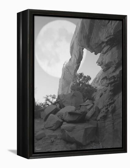 Arches Moon Shadow-Gordon Semmens-Framed Premier Image Canvas