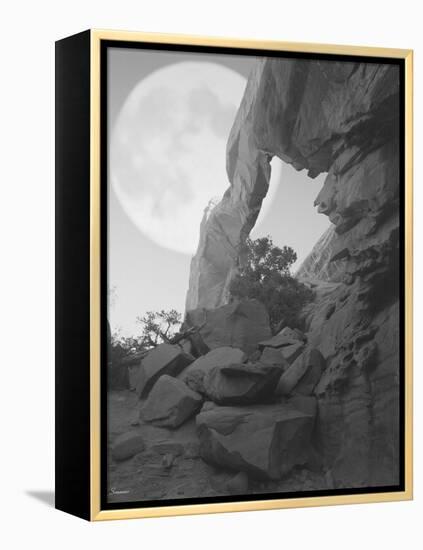 Arches Moon Shadow-Gordon Semmens-Framed Premier Image Canvas