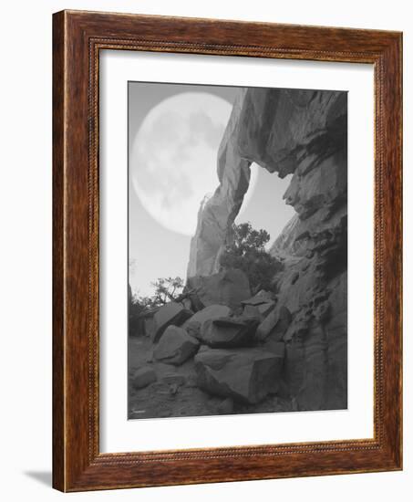 Arches Moon Shadow-Gordon Semmens-Framed Photographic Print