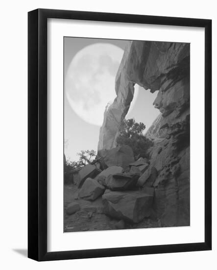 Arches Moon Shadow-Gordon Semmens-Framed Photographic Print