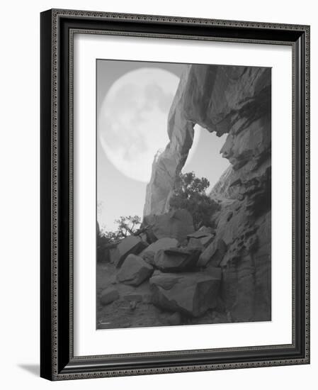 Arches Moon Shadow-Gordon Semmens-Framed Photographic Print