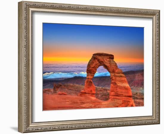 Arches National Park Delicate Arch Sea of Clouds in Moab Utah USA Photo Mount-holbox-Framed Photographic Print