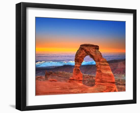 Arches National Park Delicate Arch Sea of Clouds in Moab Utah USA Photo Mount-holbox-Framed Photographic Print