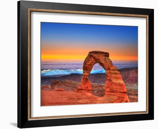 Arches National Park Delicate Arch Sea of Clouds in Moab Utah USA Photo Mount-holbox-Framed Photographic Print