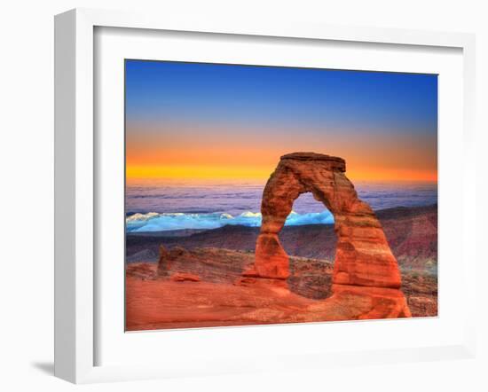 Arches National Park Delicate Arch Sea of Clouds in Moab Utah USA Photo Mount-holbox-Framed Photographic Print