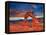 Arches National Park Delicate Arch Sunset in Moab Utah USA Photo Mount-holbox-Framed Premier Image Canvas