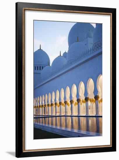 Arches of Grand Mosque of Abu Dhabi-Ahmad A Atwah-Framed Photographic Print