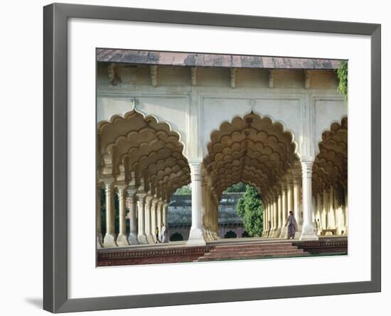 Arches, the Red Fort, Agra, Unesco World Heritage Site, Uttar Pradesh State, India, Asia-Occidor Ltd-Framed Premium Photographic Print