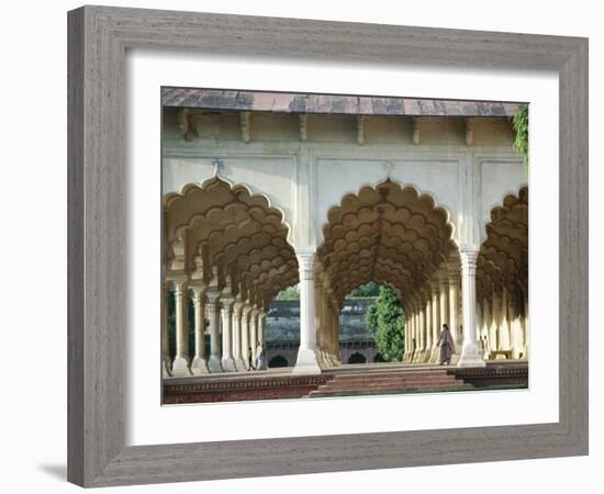 Arches, the Red Fort, Agra, Unesco World Heritage Site, Uttar Pradesh State, India, Asia-Occidor Ltd-Framed Photographic Print