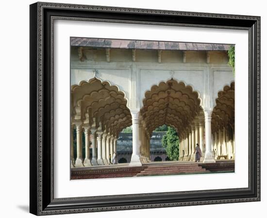 Arches, the Red Fort, Agra, Unesco World Heritage Site, Uttar Pradesh State, India, Asia-Occidor Ltd-Framed Photographic Print