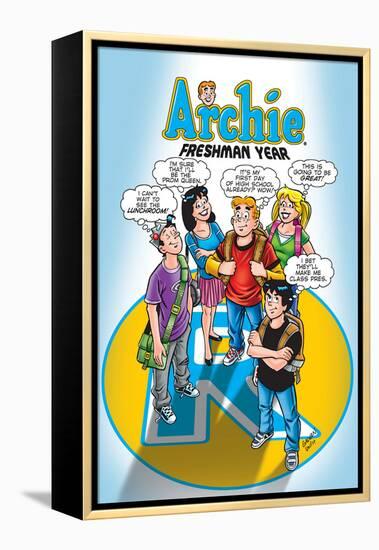 Archie Comics Cover: Archie No.587 Freshman Year-Bill Galvan-Framed Stretched Canvas
