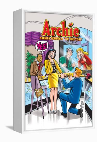 Archie Comics Cover: Archie No.600 Archie Marries Veronica: The Proposal-Stan Goldberg-Framed Stretched Canvas