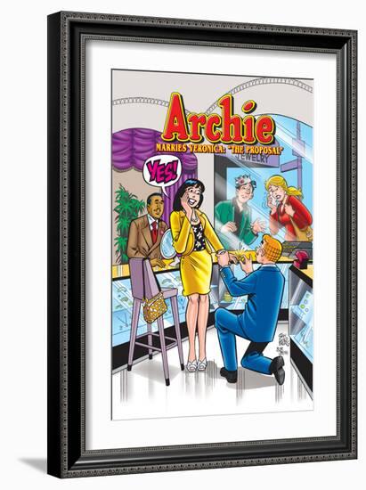 Archie Comics Cover: Archie No.600 Archie Marries Veronica: The Proposal-Stan Goldberg-Framed Premium Giclee Print