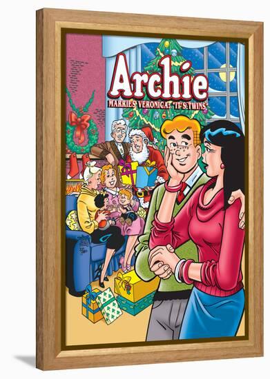 Archie Comics Cover: Archie No.602 Archie Marries Veronica: It's Twins.-Stan Goldberg-Framed Stretched Canvas