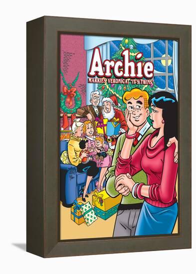 Archie Comics Cover: Archie No.602 Archie Marries Veronica: It's Twins.-Stan Goldberg-Framed Stretched Canvas