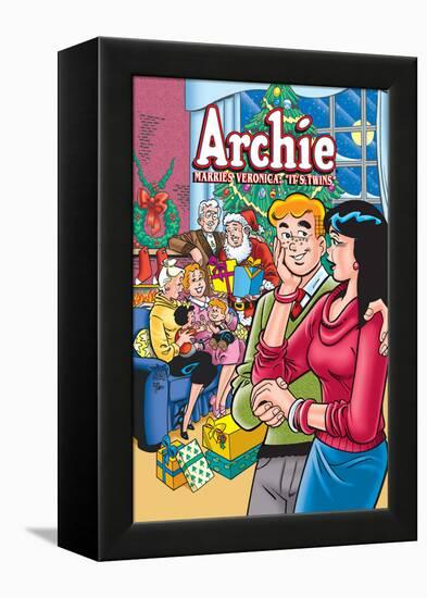 Archie Comics Cover: Archie No.602 Archie Marries Veronica: It's Twins.-Stan Goldberg-Framed Stretched Canvas