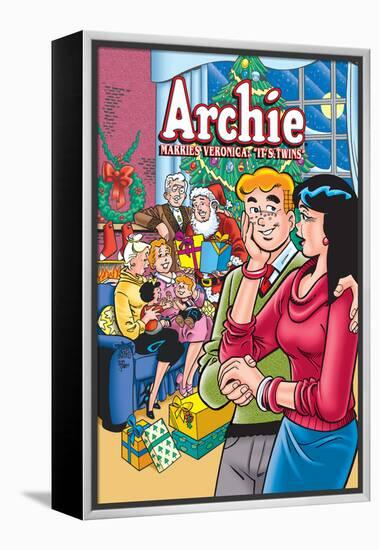 Archie Comics Cover: Archie No.602 Archie Marries Veronica: It's Twins.-Stan Goldberg-Framed Stretched Canvas