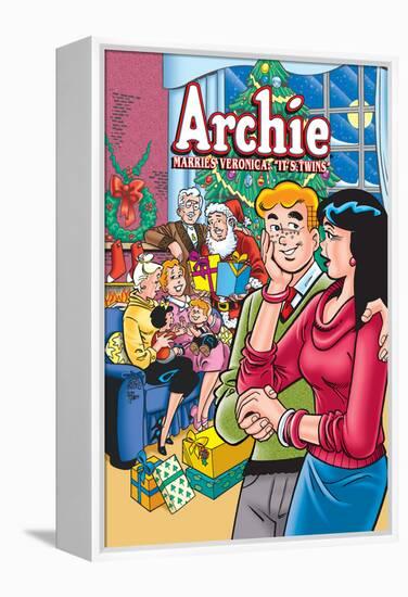 Archie Comics Cover: Archie No.602 Archie Marries Veronica: It's Twins.-Stan Goldberg-Framed Stretched Canvas