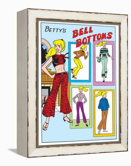 Archie Comics Fashions: Betty's Bell Bottoms-null-Framed Stretched Canvas