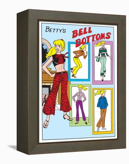 Archie Comics Fashions: Betty's Bell Bottoms-null-Framed Stretched Canvas