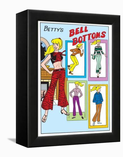 Archie Comics Fashions: Betty's Bell Bottoms-null-Framed Stretched Canvas