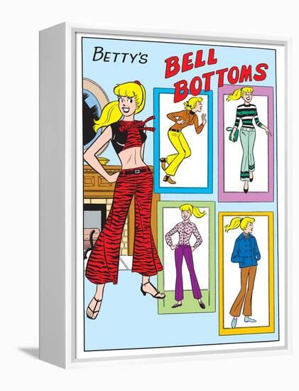 Archie Comics Fashions: Betty's Bell Bottoms-null-Framed Stretched Canvas