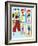 Archie Comics Fashions: Betty's Bell Bottoms-null-Framed Art Print