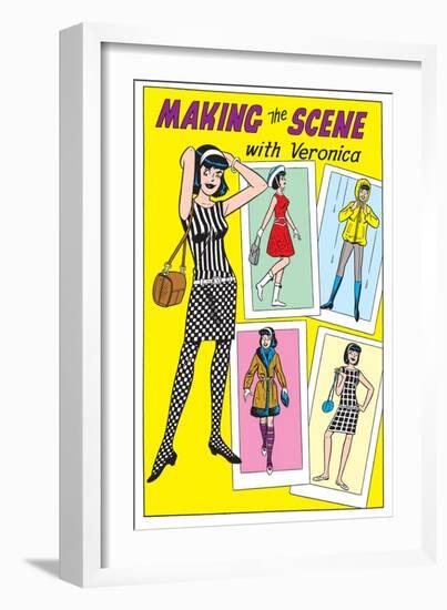 Archie Comics Fashions: Making The Scene With Veronica-null-Framed Premium Giclee Print